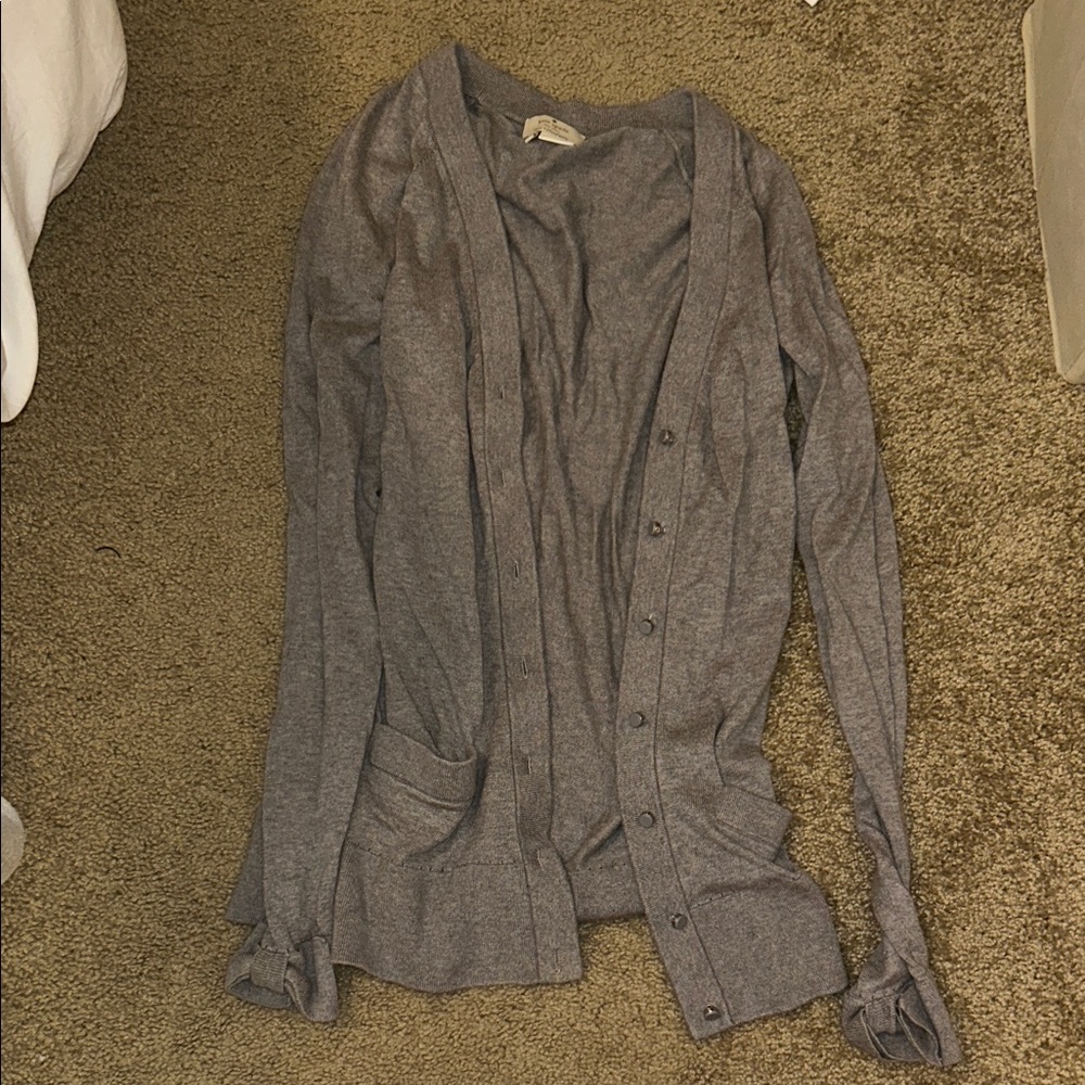 Kate Spade Charcoal Cardigan Sweater